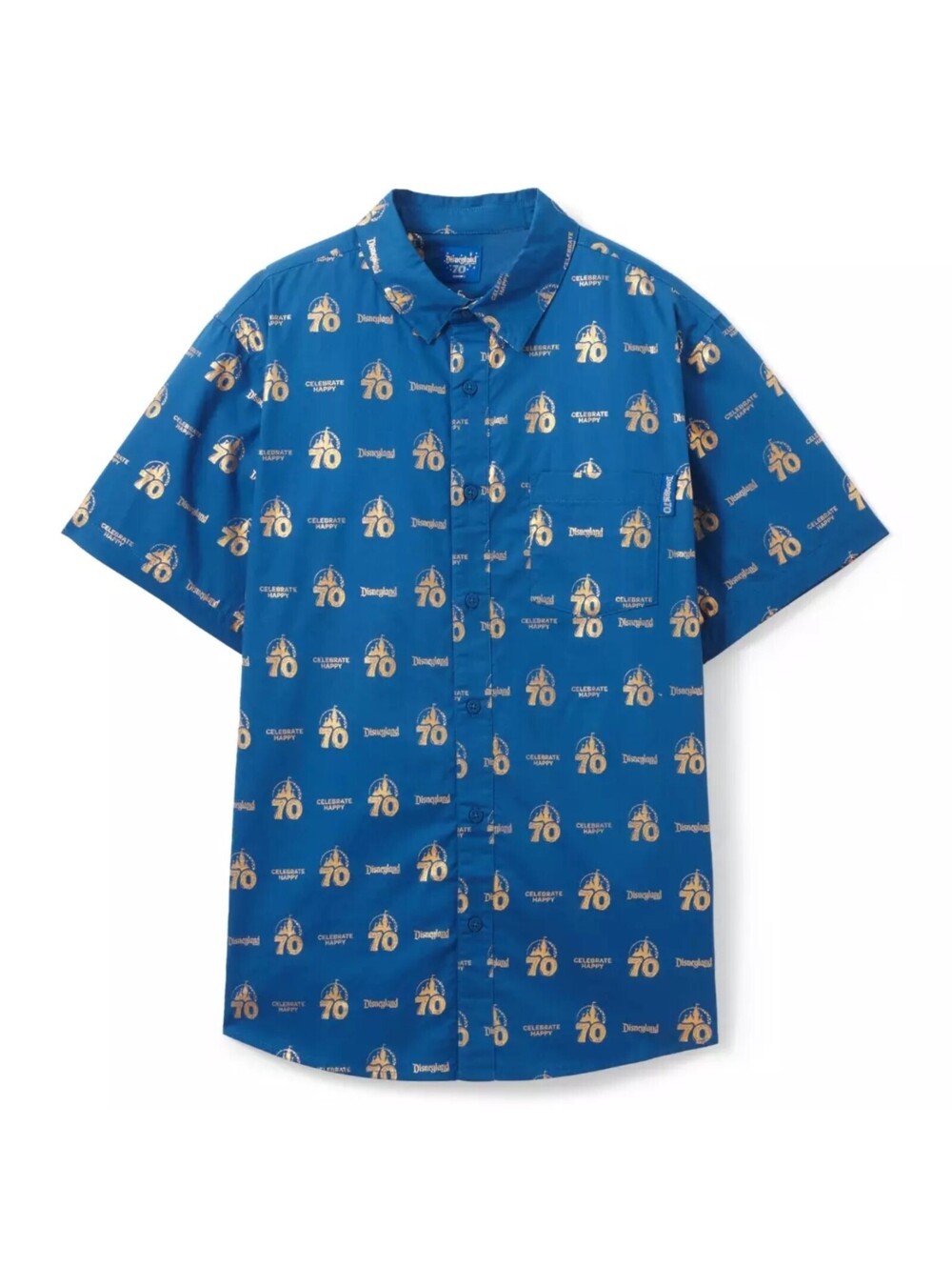 Disneyland Resort 70th Anniversary Woven Shirt for Adults Large
